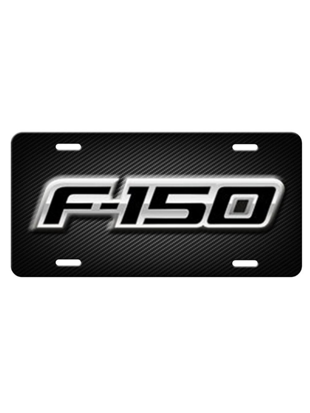 FORD F-150 Inspired art simulated Black carbon fiber aluminum license plate tag